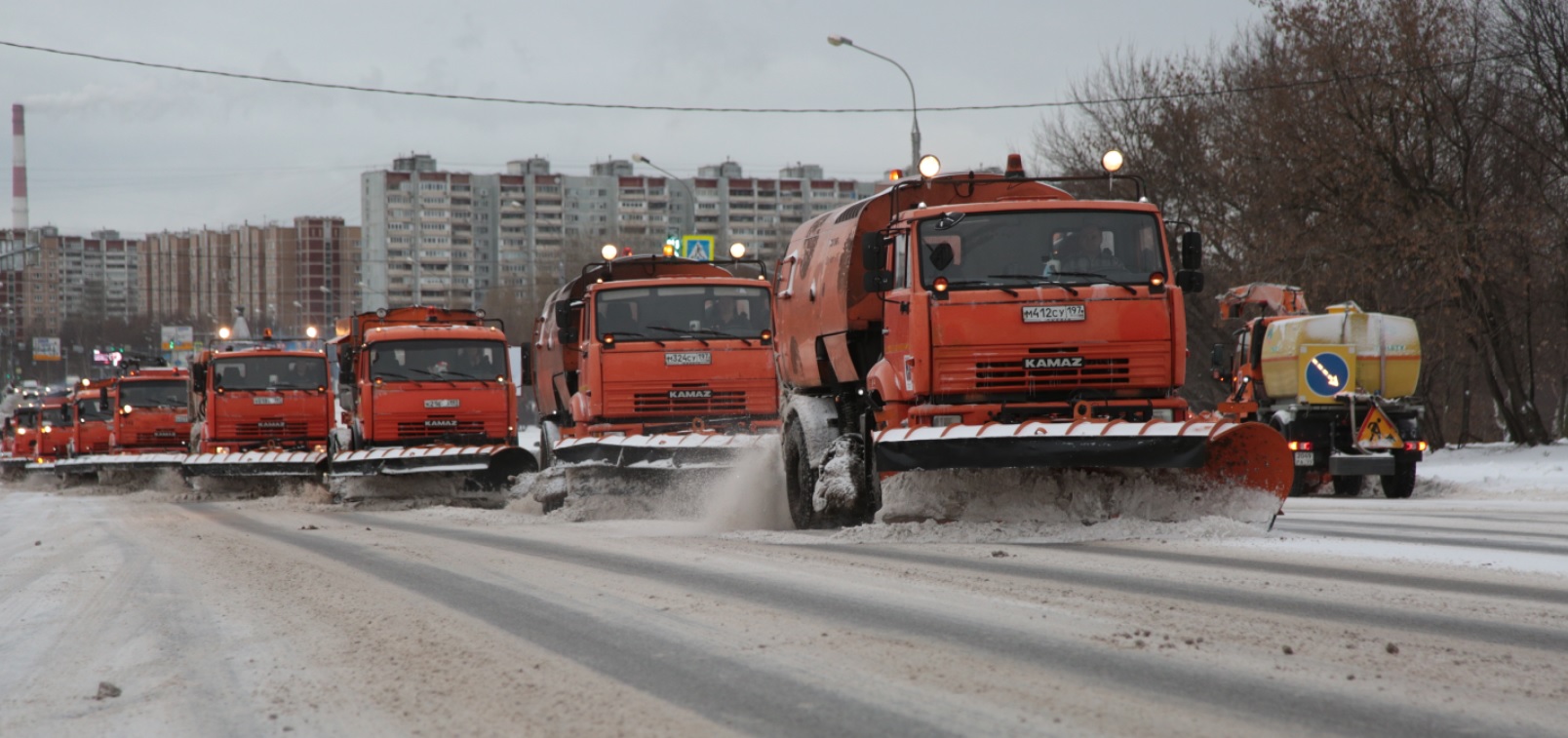 Уборка снега в Москве