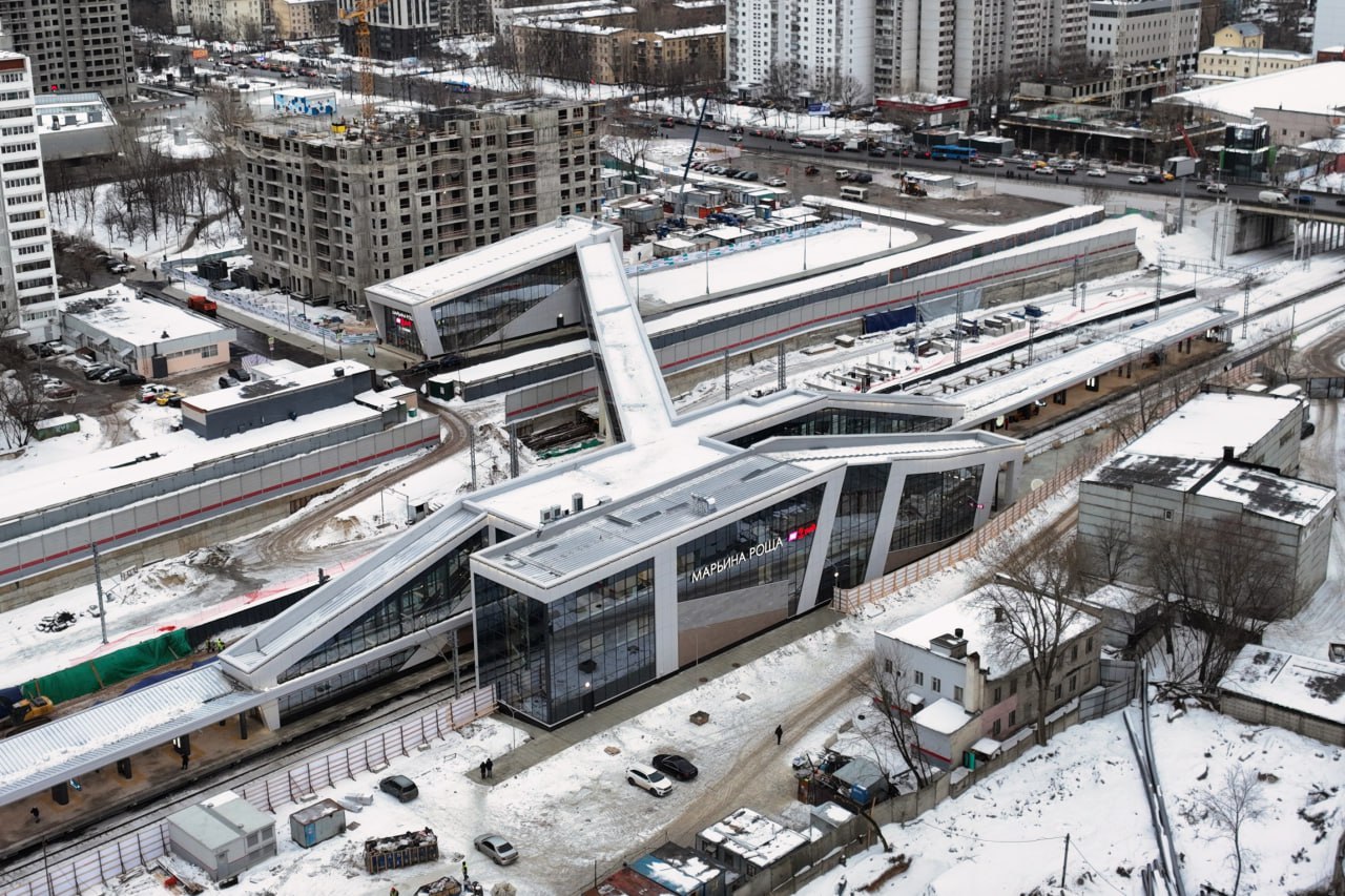 В столице открыли новый пригородный вокзал «Марьина Роща» МЦД-2 | Звездный  Бульвар